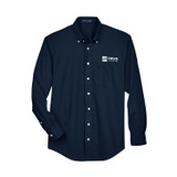 Devon & Jones Solid Broadcloth Custom Dress Shirt - Men's - view 9