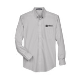 Devon & Jones Solid Broadcloth Custom Dress Shirt - Men's - view 6