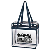 Clear Zippered Promotional Tote Bag