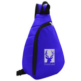 Puffy Polyester Custom Sling Backpack - 9.75"w x 14"h x 3"d