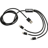 3-in-1 Braided Promotional Charging Cable - 47