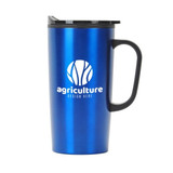 Plastic Lined Promotional Travel Mug w/ Handle - 20 oz. - view 1