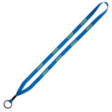 Polyester Custom Lanyards w/ Metal Crimp & Split Ring - .5