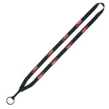 Polyester Custom Lanyards w/ Metal Crimp & Split Ring - .5