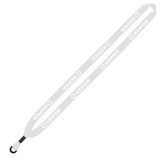 Cotton Knit Customized Lanyard w/ Metal Crimp & O-Ring- .5