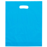 Die Cut Handle Frosted Promotional Plastic Bag - 12