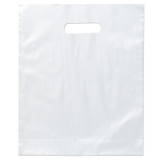 Die Cut Handle Frosted Promotional Plastic Bag - 12