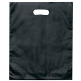 Die Cut Handle Frosted Promotional Plastic Bag - 12