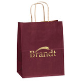 Matte Finish Promotional Logo Shopping Bag - 7.75