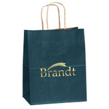 Matte Finish Promotional Logo Shopping Bag - 7.75