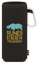 KOOZIE® Collapsible Custom Bottle Cooler Sleeve w/ Carabiner - view 2