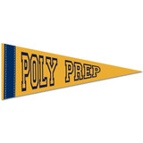 Colored Felt Promotional Pennant w/ Contrast Strip - 10