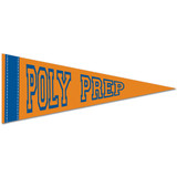 Colored Felt Promotional Pennant w/ Contrast Strip - 10