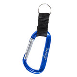 Customized Carabiner w/ Strap and Split Ring - view 1