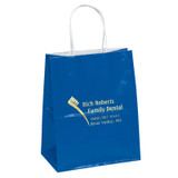 Gloss Finish Custom Bag w/ Twisted Paper Handles - 7.75