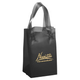 Translucent Frosted Soft Loop Promo Shopping Bag - 5"w x 8"h x 3"d