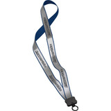 Reflective Polyester Custom Lanyard w/ O-Ring - .75