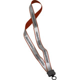Reflective Polyester Custom Lanyard w/ O-Ring - .75