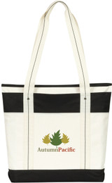 Atchison Hamptons Weekend Imprinted Tote - 15"w x 17"h x 4"d