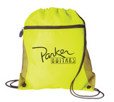 Logo Sport Pack Tote Bag w/ Mesh Pocket - 14"w x 16.5"h