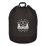 Custom Drawstring Backpack w/ PVC Lining - 17