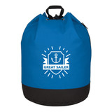 Custom Drawstring Backpack w/ PVC Lining - 17