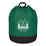 Custom Drawstring Backpack w/ PVC Lining - 17