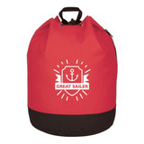 Custom Drawstring Backpack w/ PVC Lining - 17