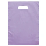 Frosted Die Cut Handle Promotional Plastic Bag - 9.5