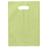 Frosted Die Cut Handle Promotional Plastic Bag - 9.5