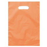 Frosted Die Cut Handle Promotional Plastic Bag - 9.5