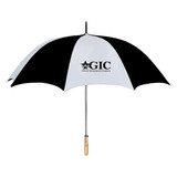 Wood Handle Golf Custom Umbrellas - 60