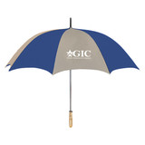 Wood Handle Golf Custom Umbrellas - 60