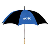 Wood Handle Golf Custom Umbrellas - 60