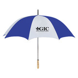 Wood Handle Golf Custom Umbrellas - 60