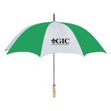 Wood Handle Golf Custom Umbrellas - 60