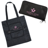 Zip-Up Folding Custom Tote Bags - 13.4