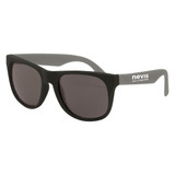 Rubberized Black Frame Custom Sunglasses - view 3