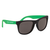 Rubberized Black Frame Custom Sunglasses - view 4