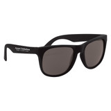 Rubberized Black Frame Custom Sunglasses - view 11