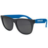 Rubberized Black Frame Custom Sunglasses - view 1