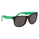 Rubberized Black Frame Custom Sunglasses - view 4