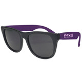 Rubberized Black Frame Custom Sunglasses - view 8