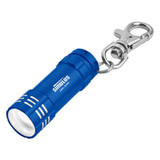 Mini Aluminum LED Promotional Flashlight w/Keychain - view 3