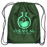 Budget Custom Drawstring Bag w/ Reinforced Corners - 14