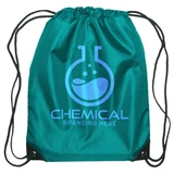 Budget Custom Drawstring Bag w/ Reinforced Corners - 14