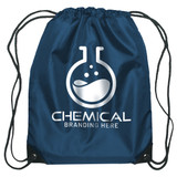 Budget Custom Drawstring Bag w/ Reinforced Corners - 14