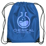 Budget Custom Drawstring Bag w/ Reinforced Corners - 14