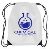 Budget Custom Drawstring Bag w/ Reinforced Corners - 14
