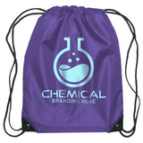 Budget Custom Drawstring Bag w/ Reinforced Corners - 14